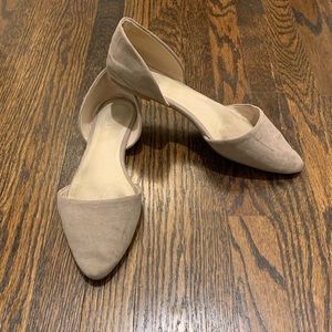 Gray/cream flats, Size 9